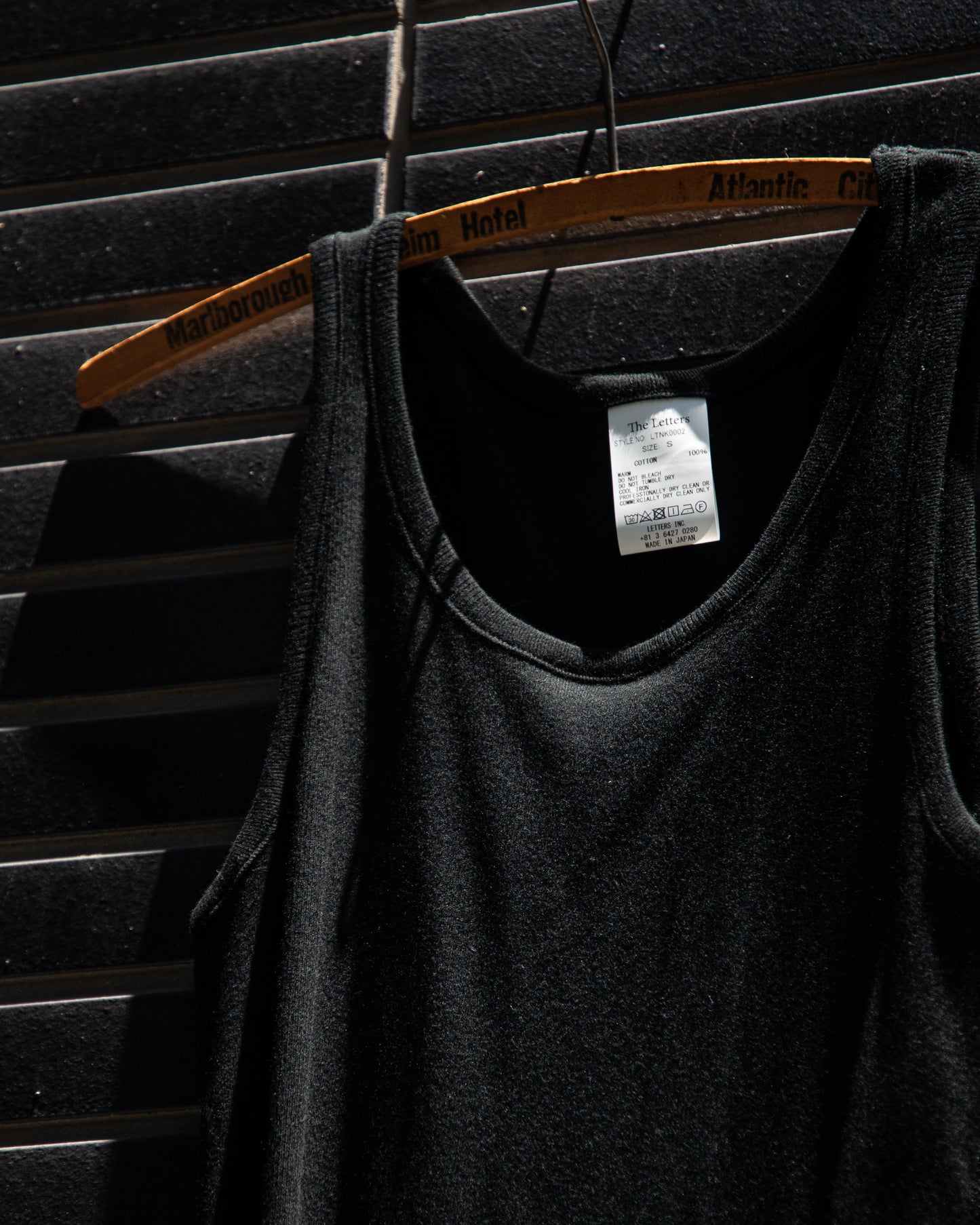 ROUND RIB TANK TOP -RANDOM TELECO COTTON-