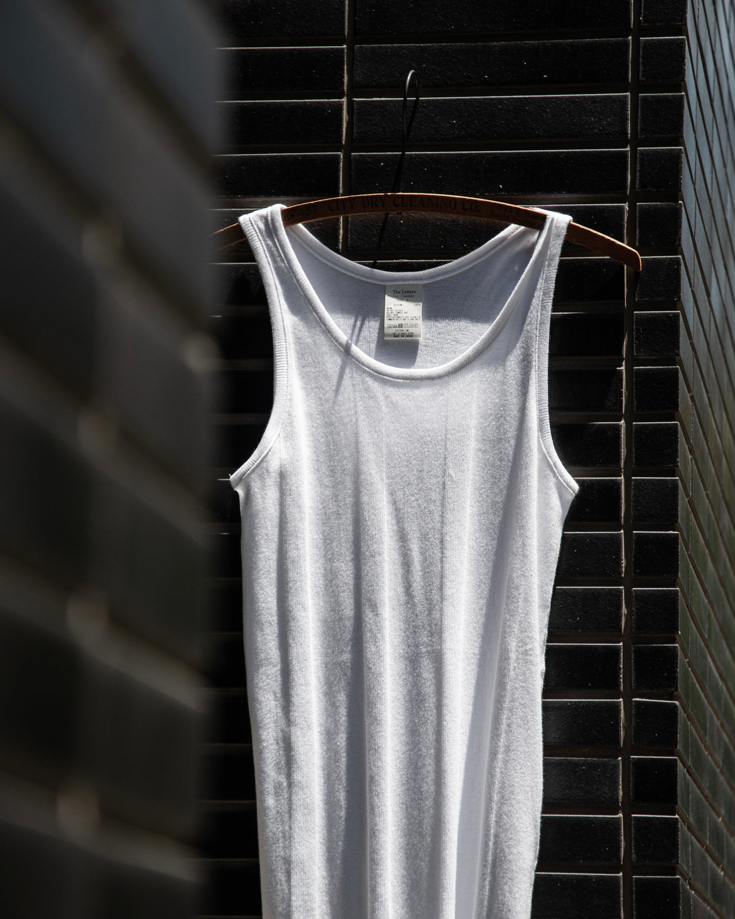ROUND RIB TANK TOP -RANDOM TELECO COTTON-
