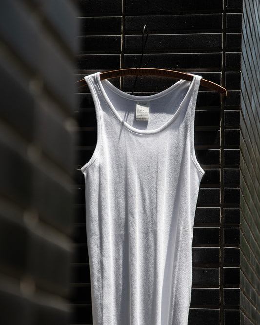 ROUND RIB TANK TOP -RANDOM TELECO COTTON-