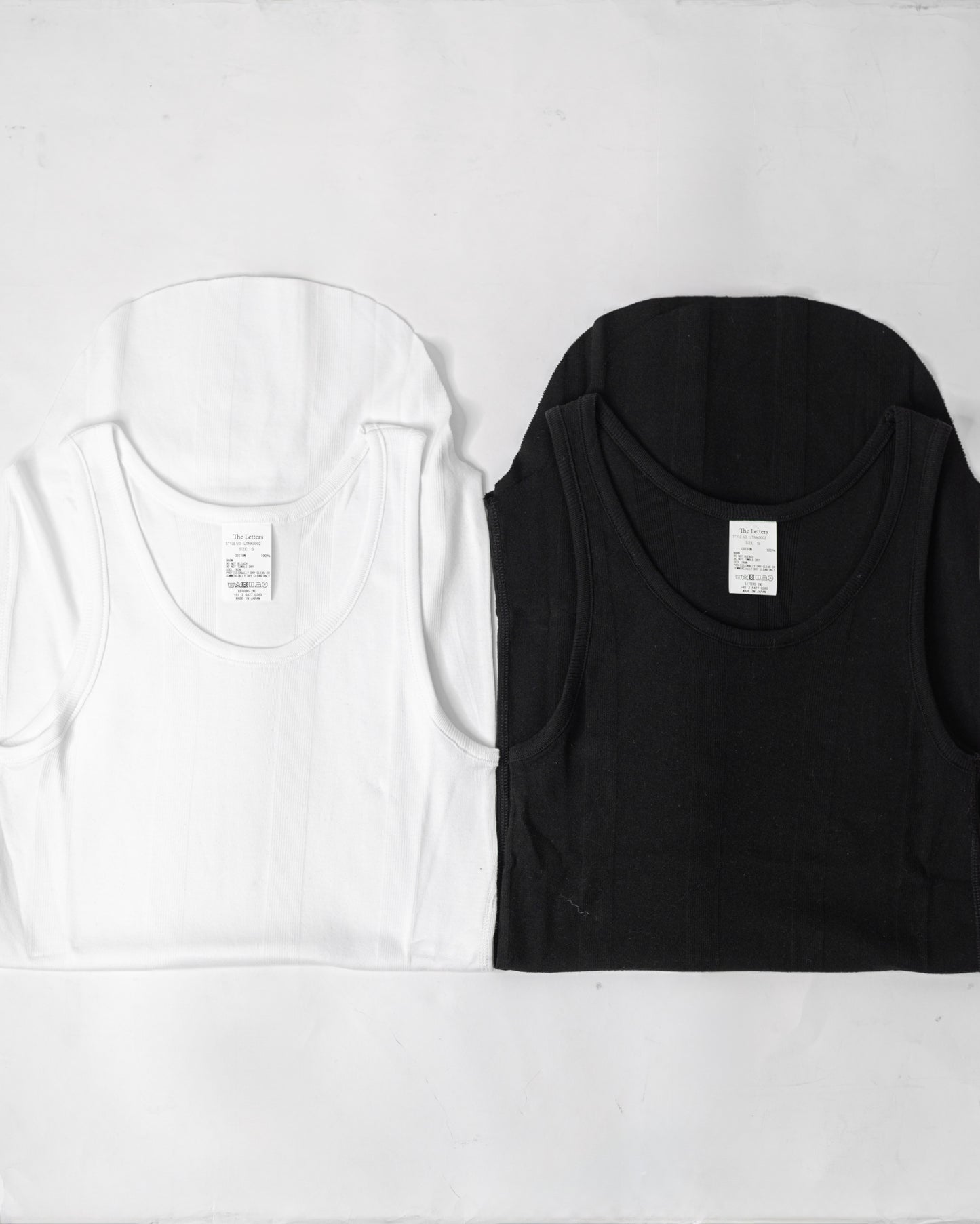 ROUND RIB TANK TOP -RANDOM TELECO COTTON-