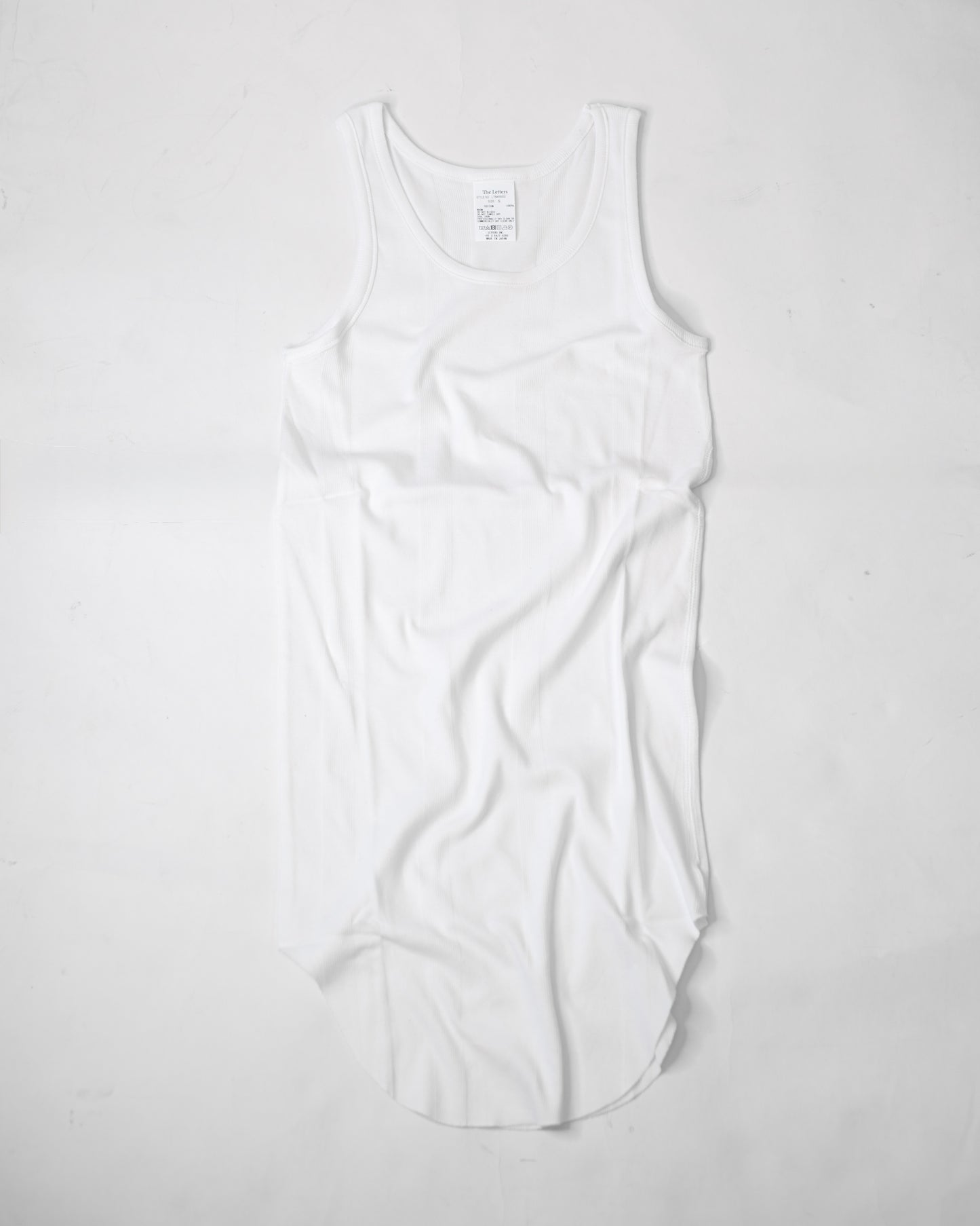 ROUND RIB TANK TOP -RANDOM TELECO COTTON-
