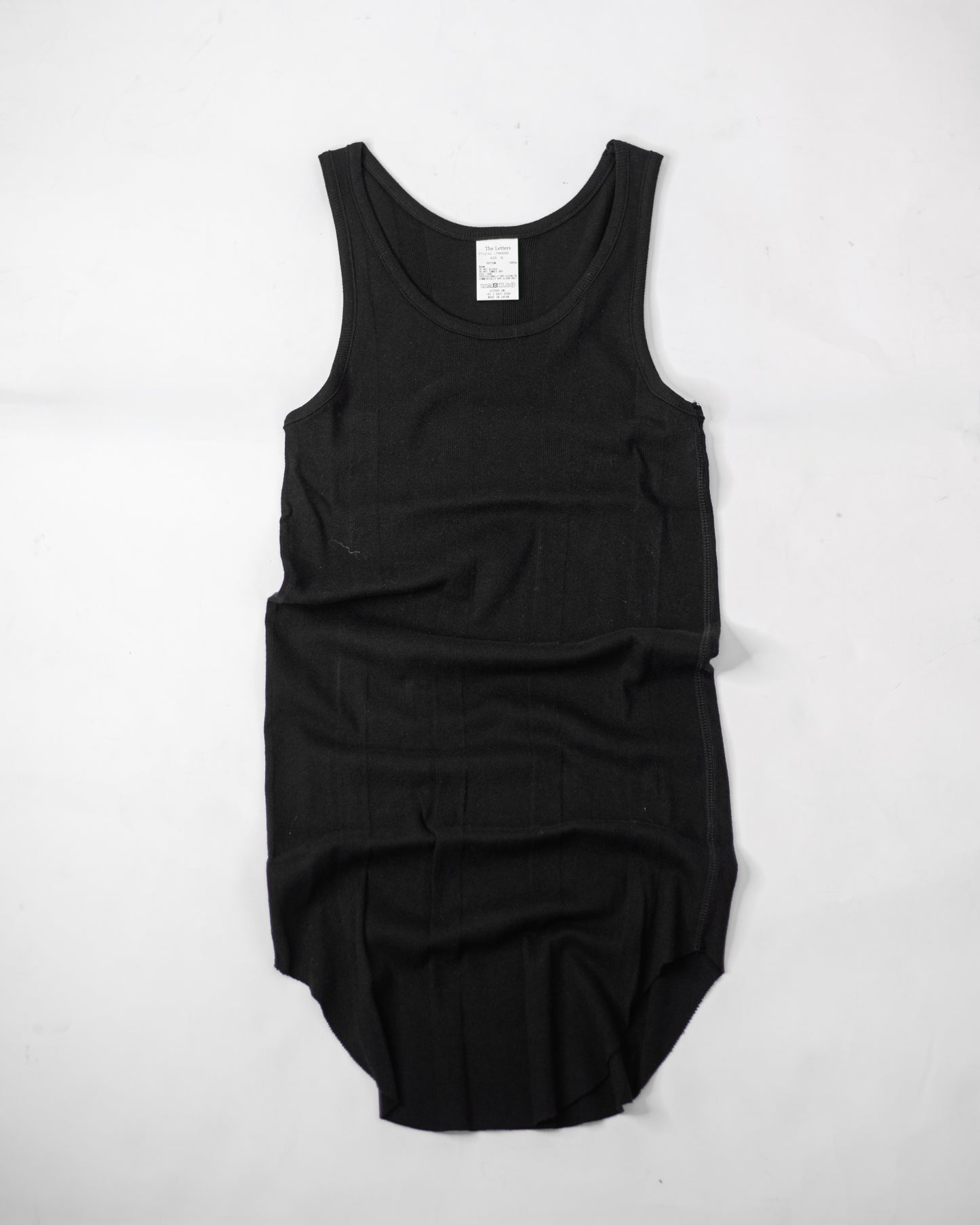 ROUND RIB TANK TOP -RANDOM TELECO COTTON-