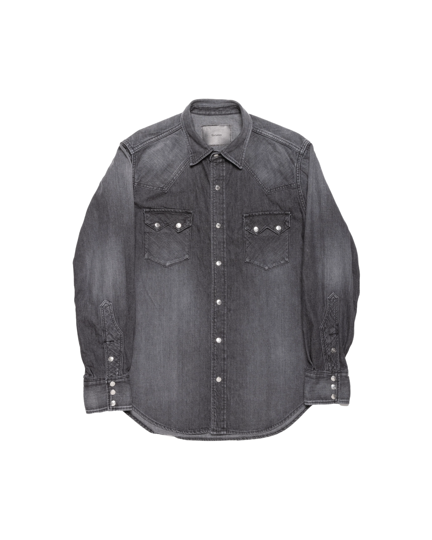 CLASSIC WESTERN SHIRT -USED WASHED DENIM-