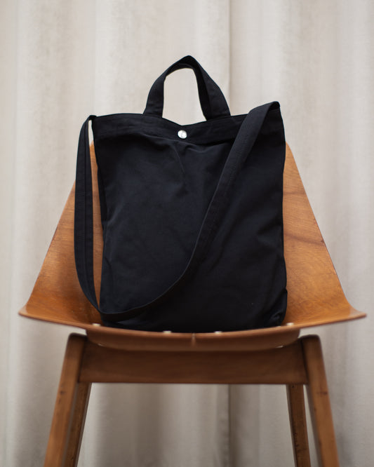 STRAP TOTE BAG -NYLON COTTON PIN OX-