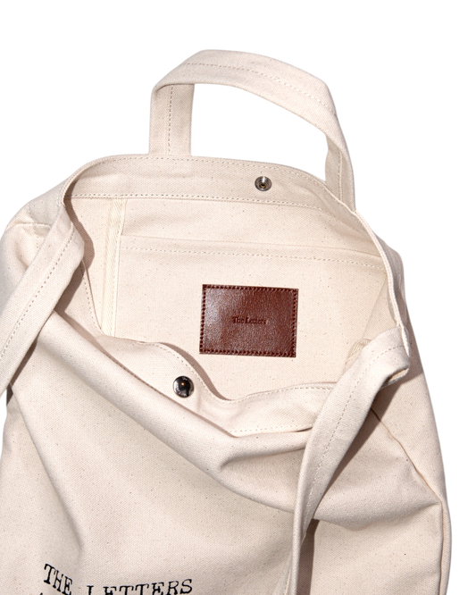 STRAP TOTE BAG -CANVAS COTTON-