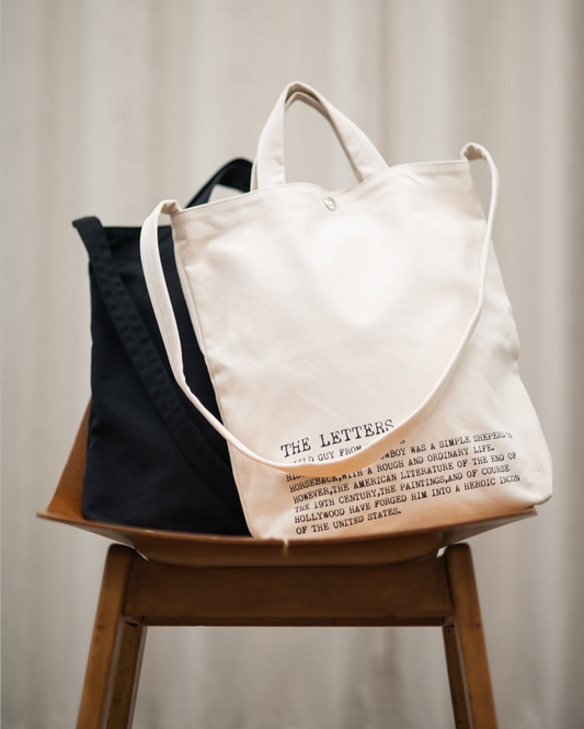 STRAP TOTE BAG -CANVAS COTTON-