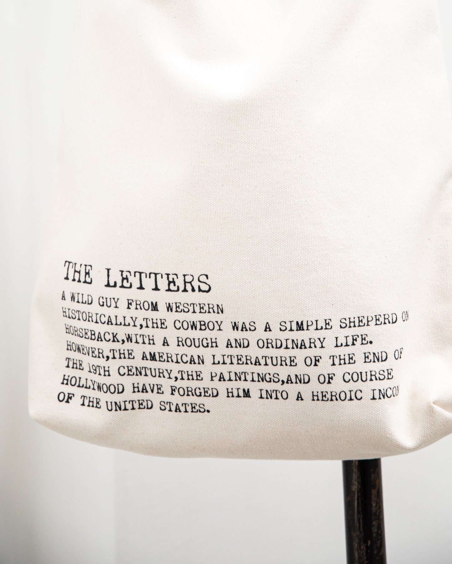 STRAP TOTE BAG -CANVAS COTTON-