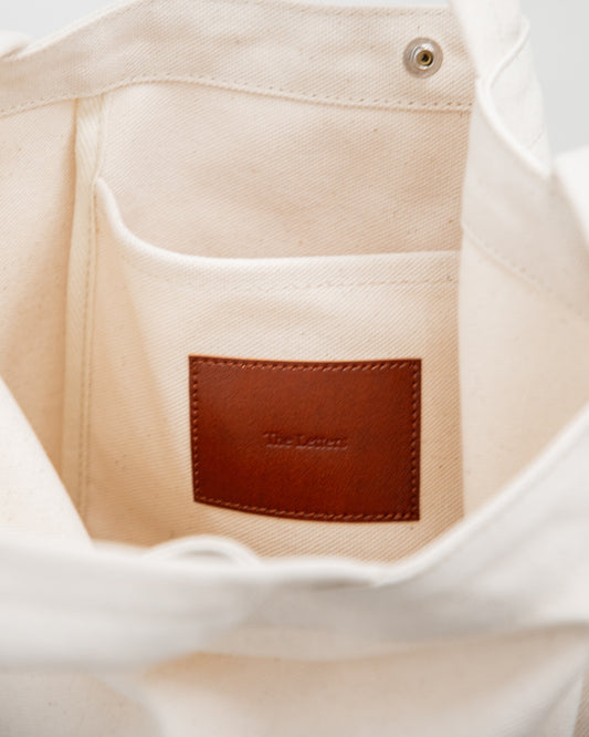 STRAP TOTE BAG -CANVAS COTTON-