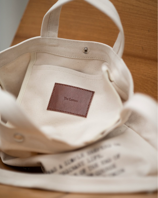 STRAP TOTE BAG -CANVAS COTTON-
