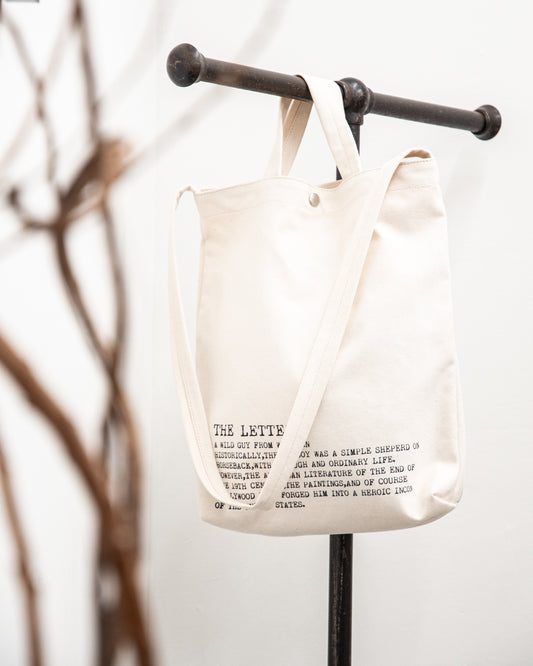 STRAP TOTE BAG -CANVAS COTTON-