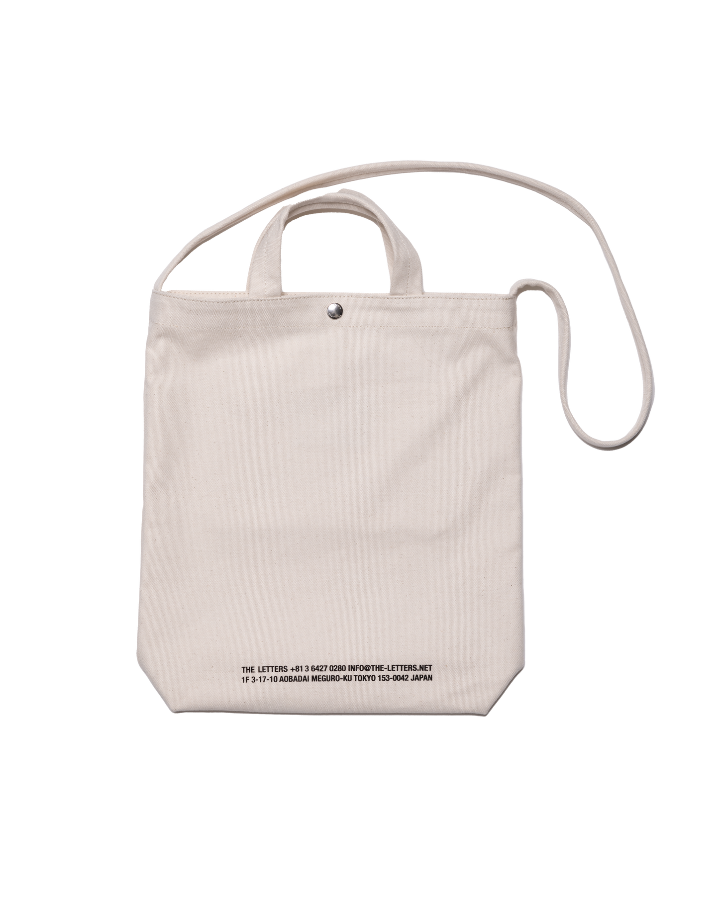 STRAP TOTE BAG -COTTON CANVAS-