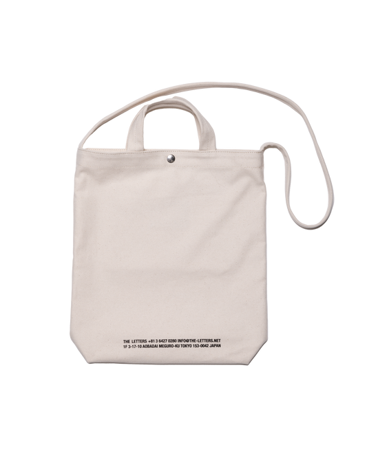 STRAP TOTE BAG -COTTON CANVAS-