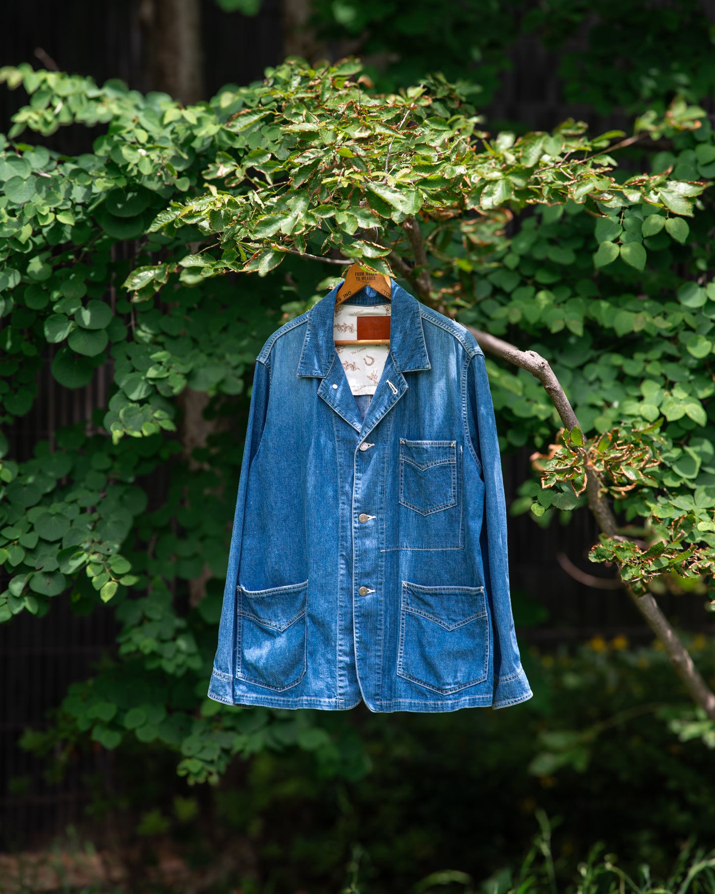 WORKERS JACKET -USED WASHED DENIM-