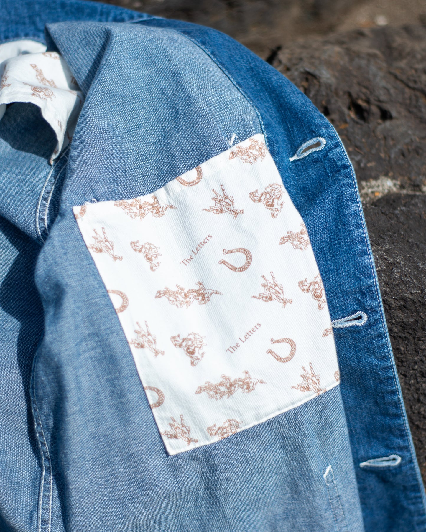 WORKERS JACKET -USED WASHED DENIM-