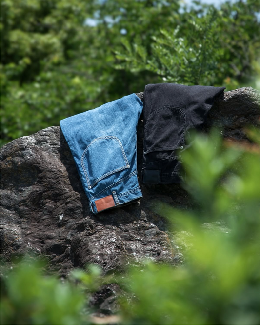 WORKERS WIDE PANTS -USED WASHED DENIM-