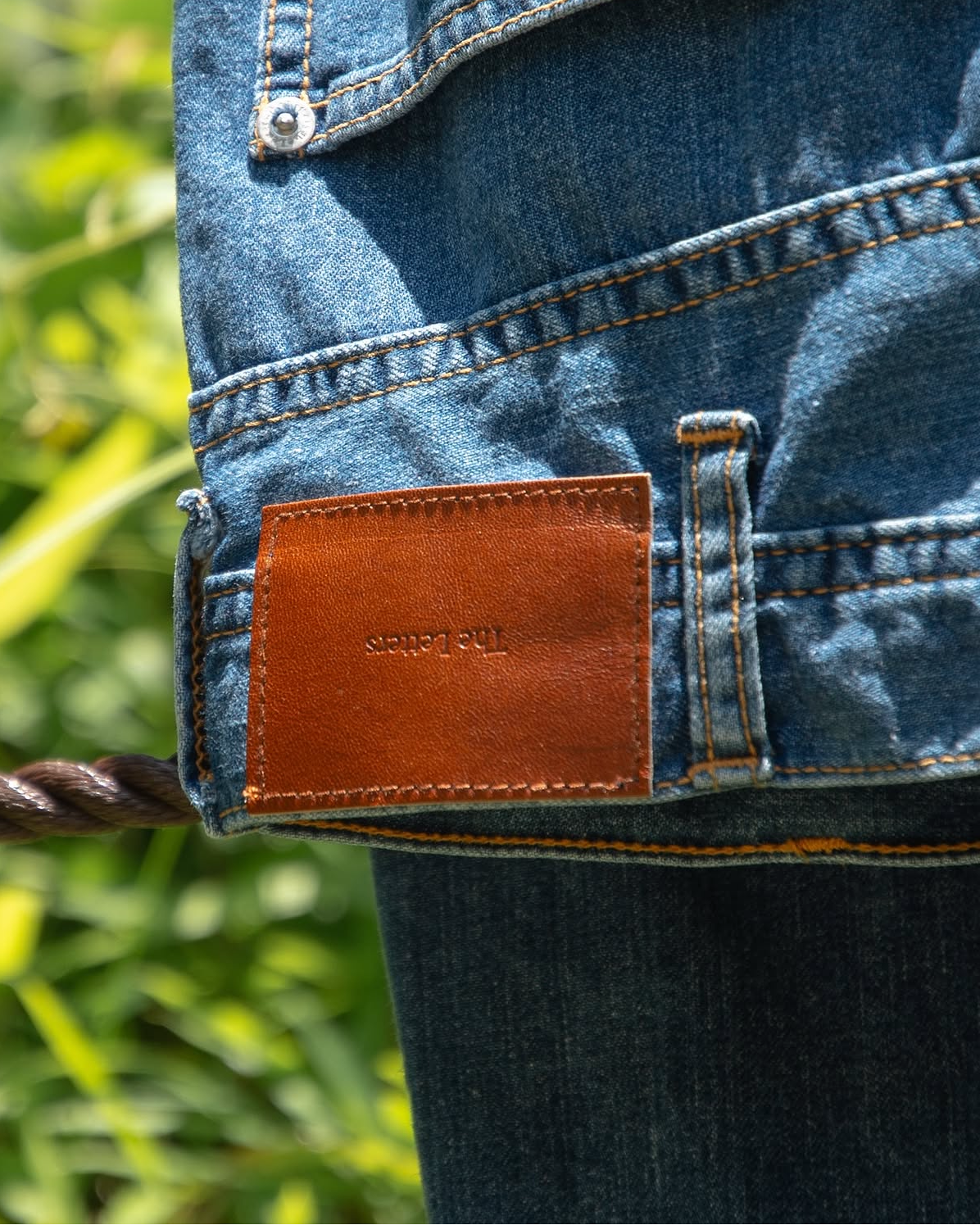 WORKERS WIDE PANTS -USED WASHED DENIM-