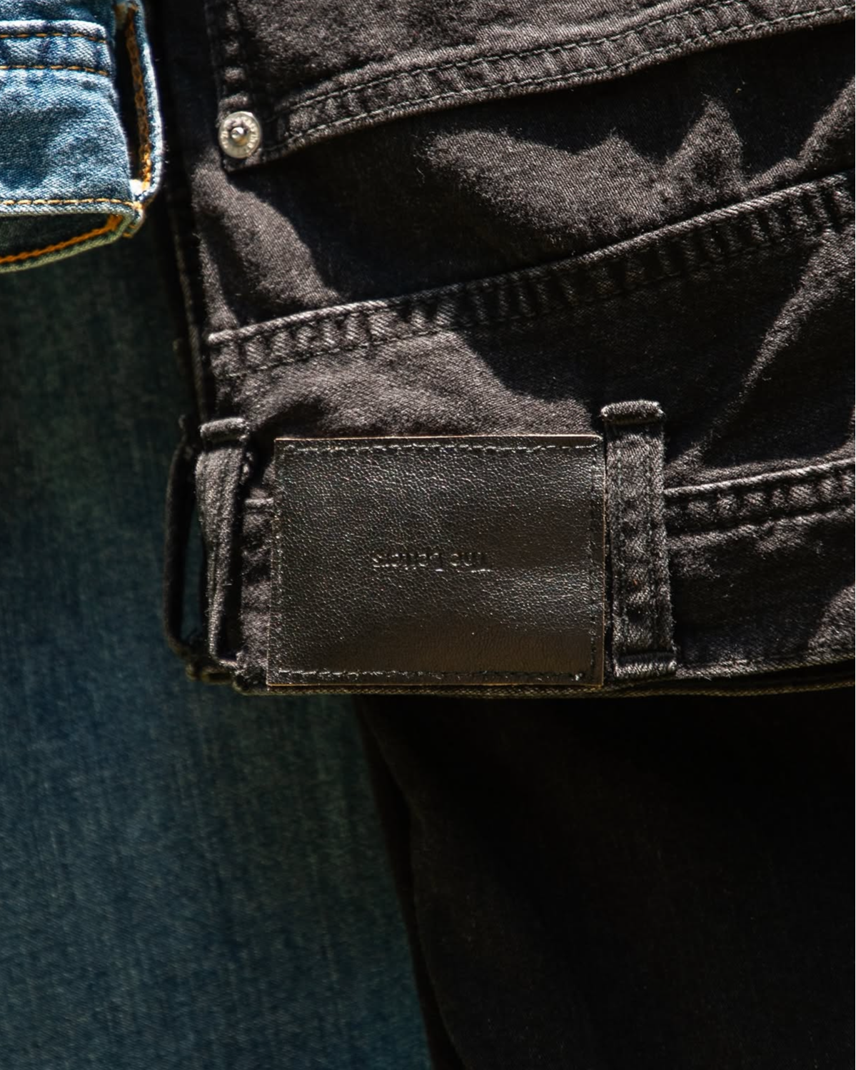 WORKERS WIDE PANTS -USED WASHED DENIM-