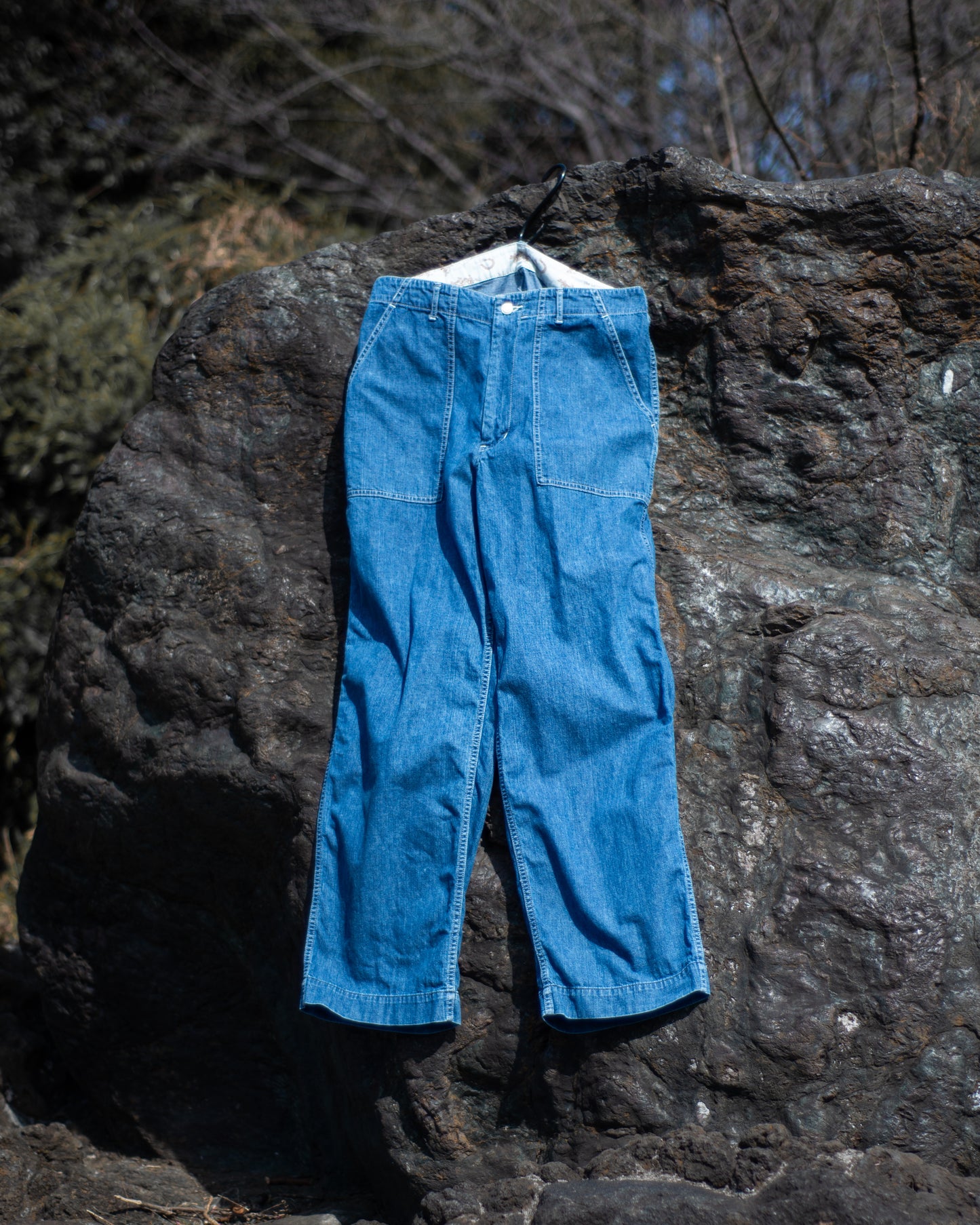 BAKER  PANTS -USED WASHED DENIM-
