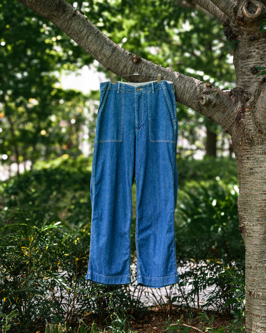 BAKER  PANTS -USED WASHED DENIM-