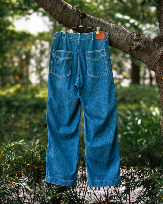 BAKER  PANTS -USED WASHED DENIM-