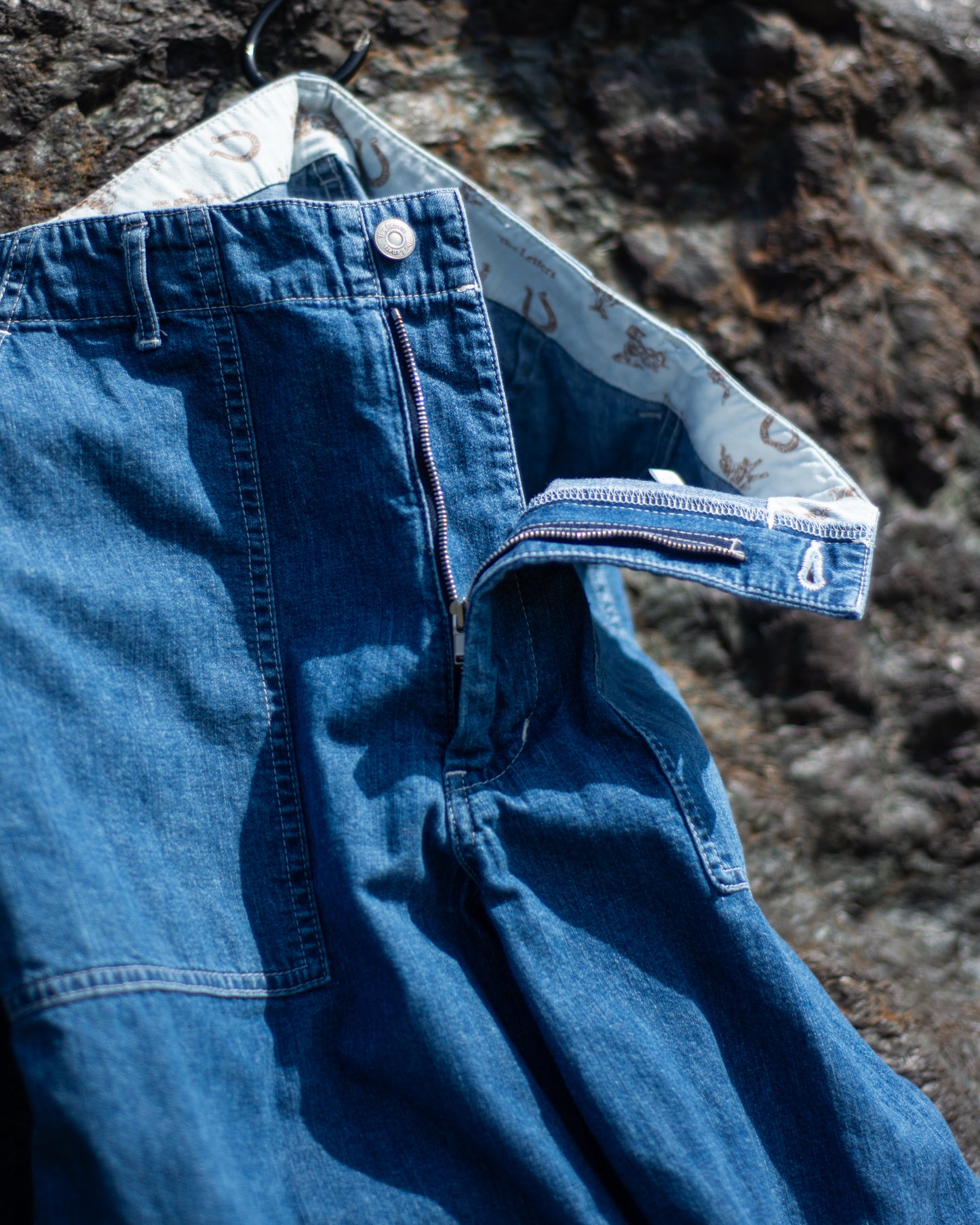 BAKER  PANTS -USED WASHED DENIM-