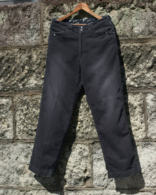 WESTERN RANCH TROUSERS -USED WASHED DENIM-