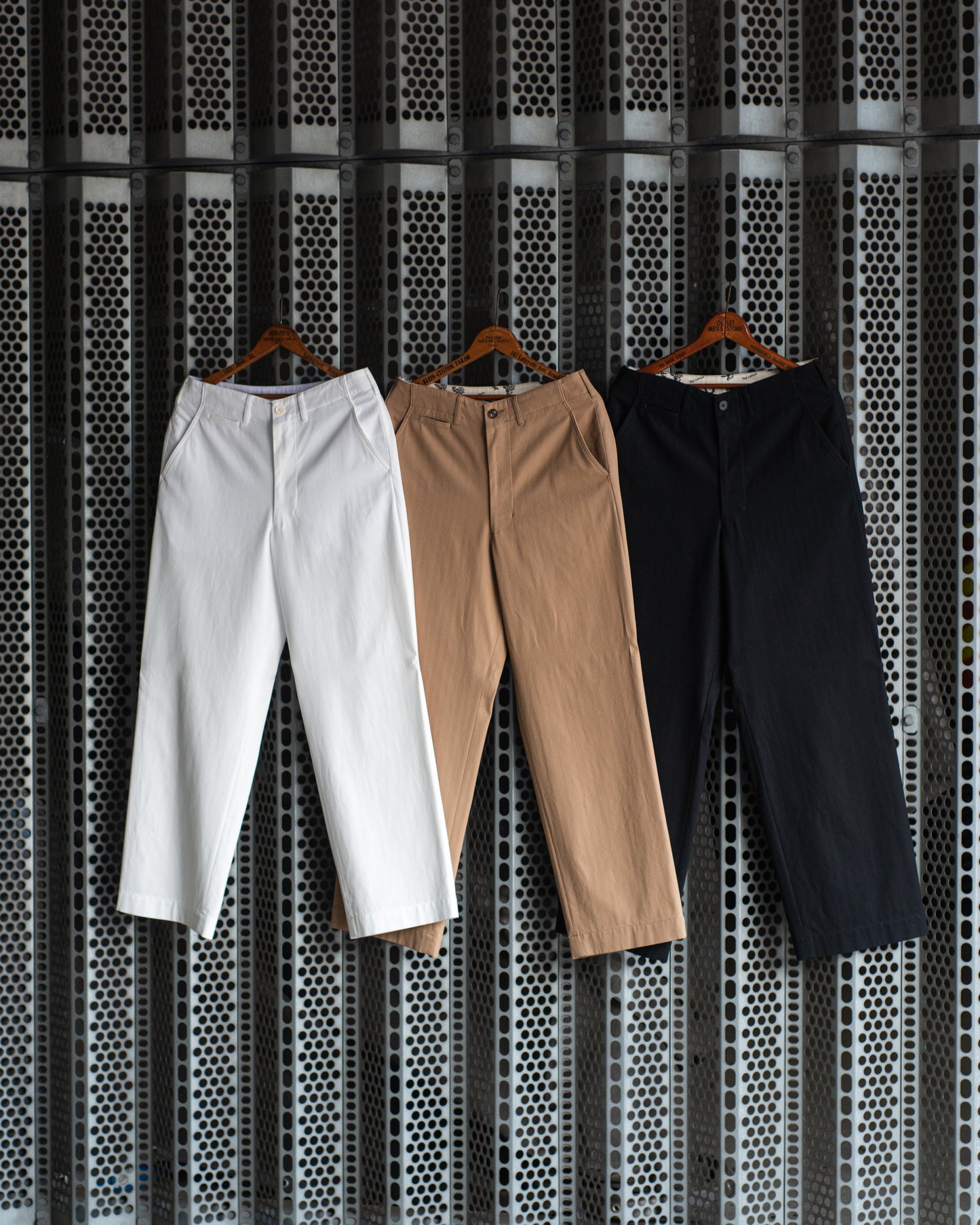 WORK TROUSERS -COTTON HERRINGBONE-