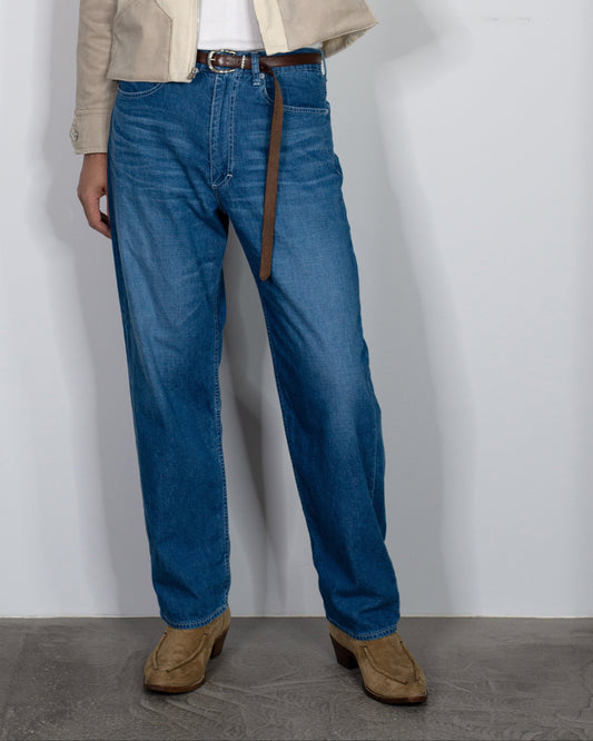 5 POCKET PANTS -USED WASHED DENIM-