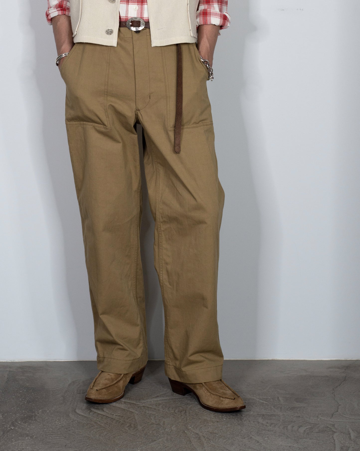 BAKER PANTS -SLUB COTTON TWILL-