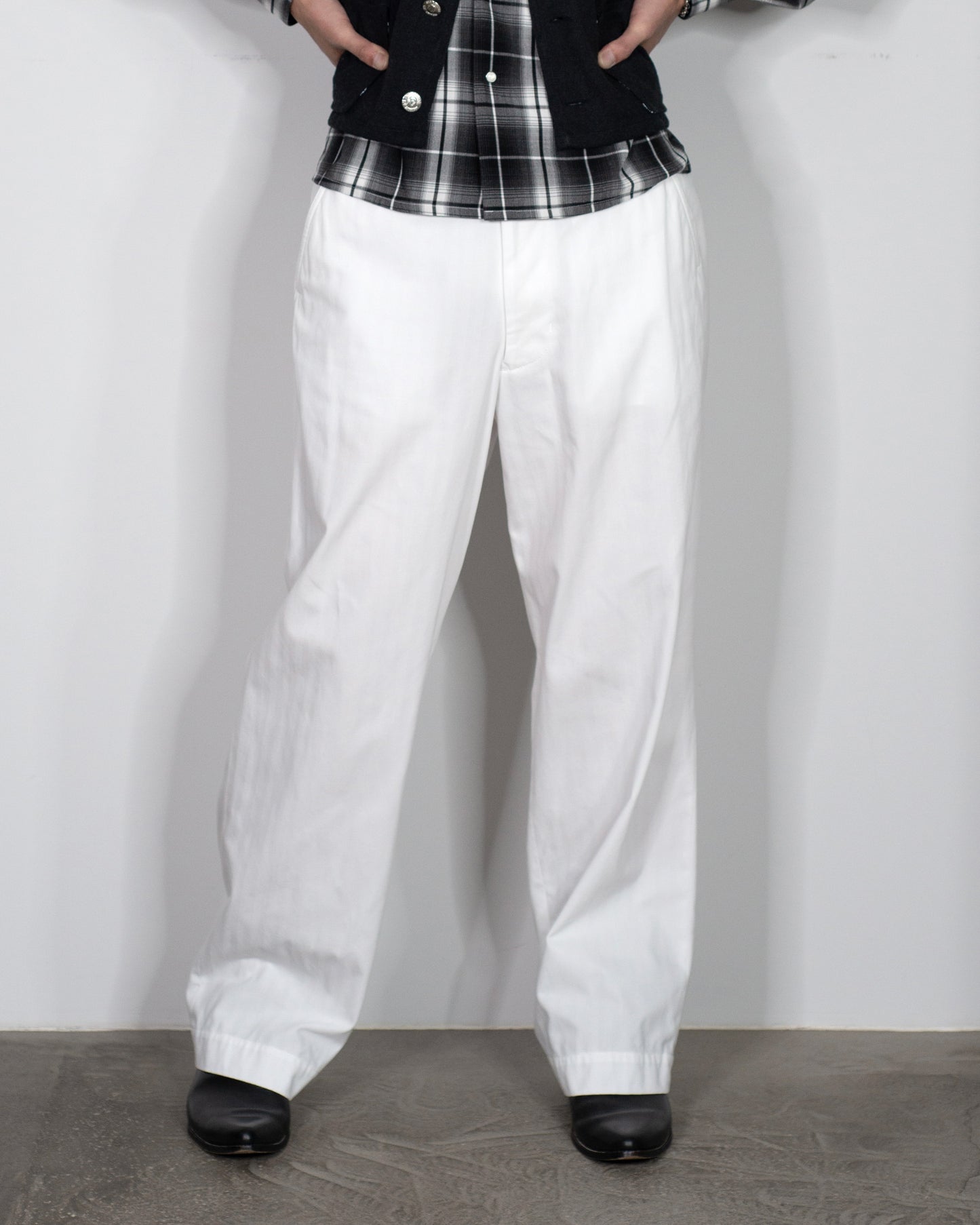 WORK TROUSERS -COTTON HERRINGBONE-