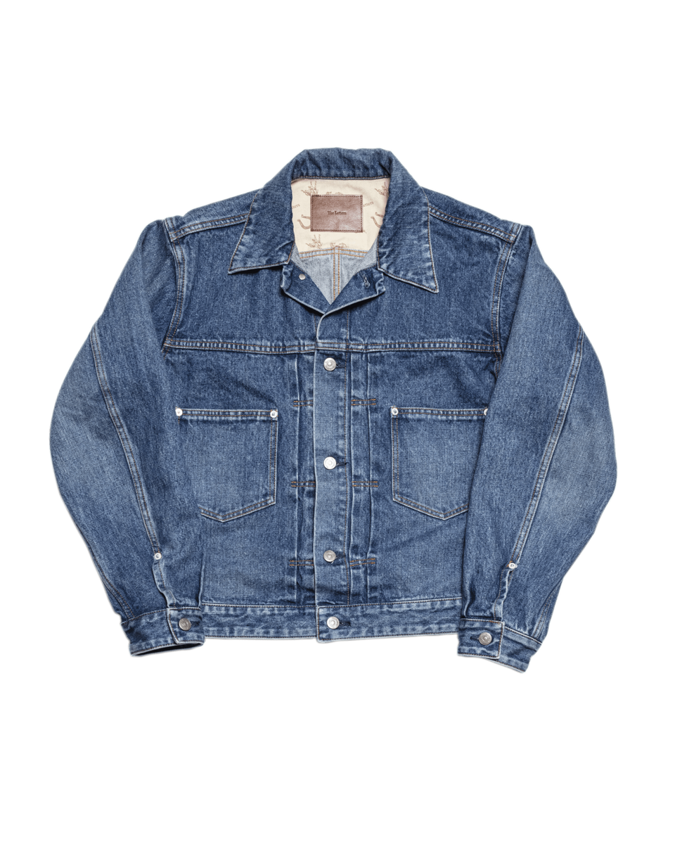 CLASSIC WORK TUCK JACKT -USED WASHED DENIM-
