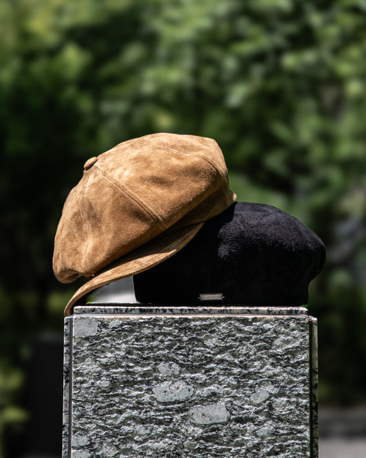 SOLARIS & CO. / LETTER BOY CASQUETTE -HORSE SUEDE-