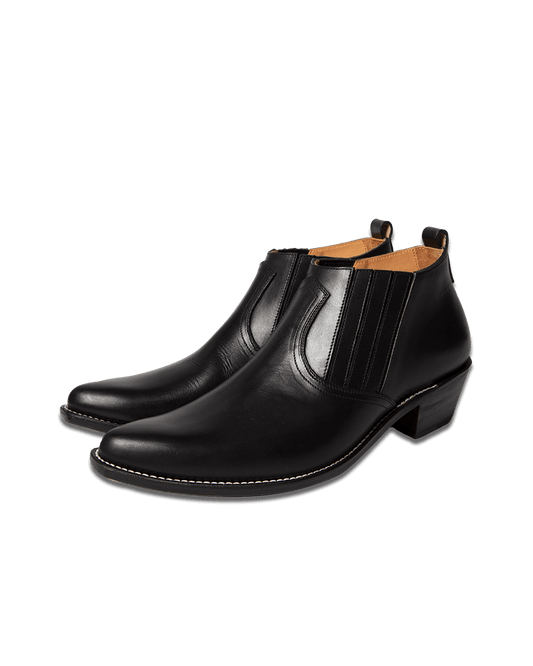 WETERN MID CUT SIDEGORE BOOTS -COWHIDE-