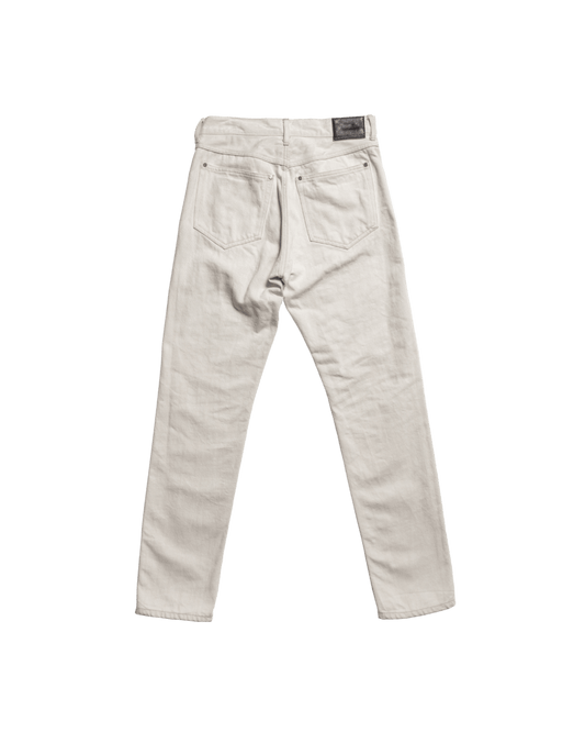 5 POCKET TAPERED PANTS  -USED WASHED DENIM-