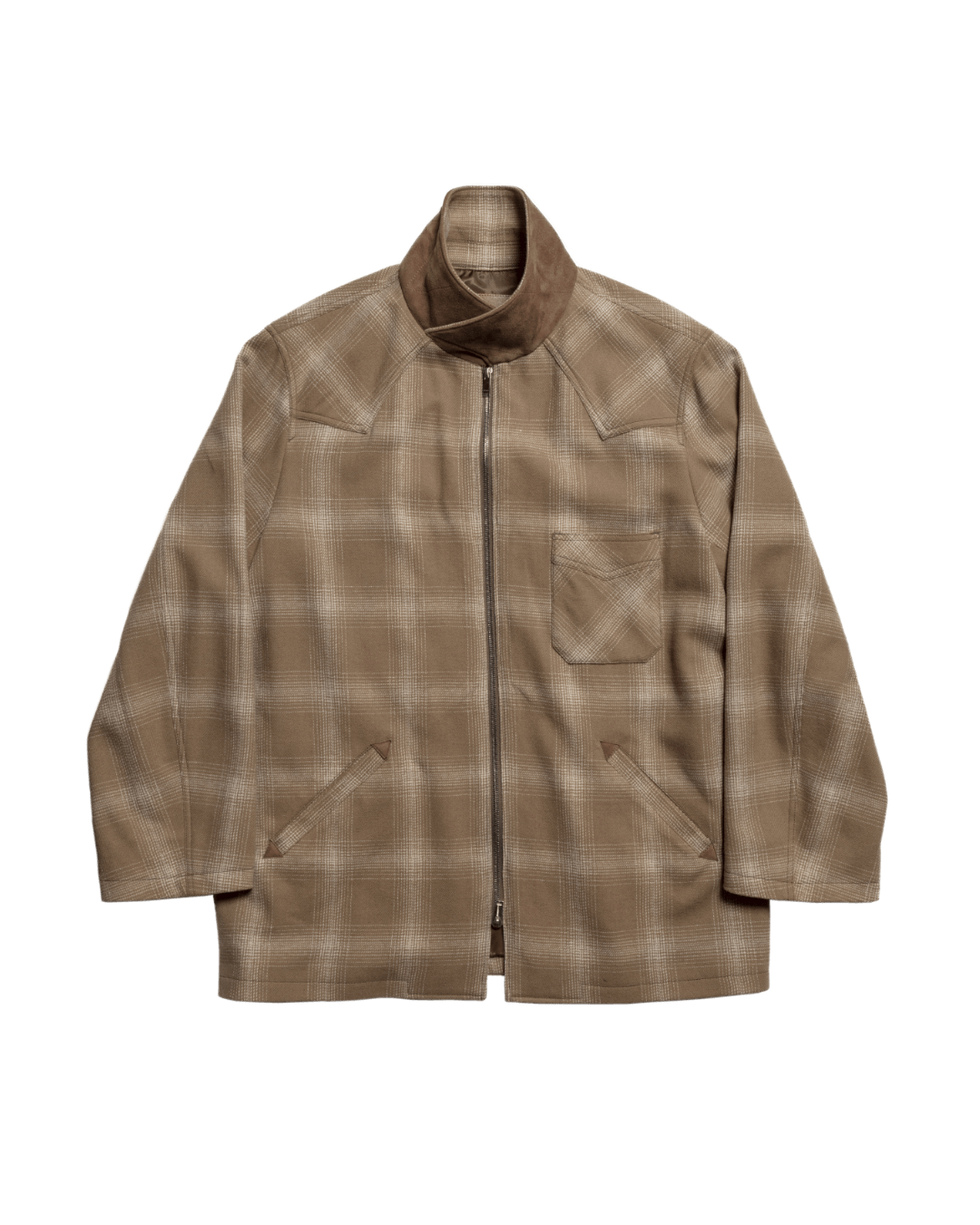 WESTERN ZIP BLOUSON -WOOL FLANNEL CHECK- ※70%OFF