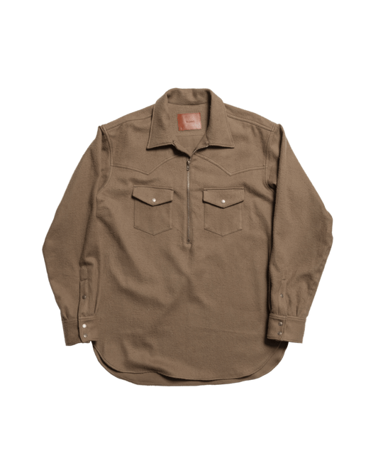 WESTERN PULL OVER SHIRT -COTTON BRUSHED TWILL- ※70%OFF