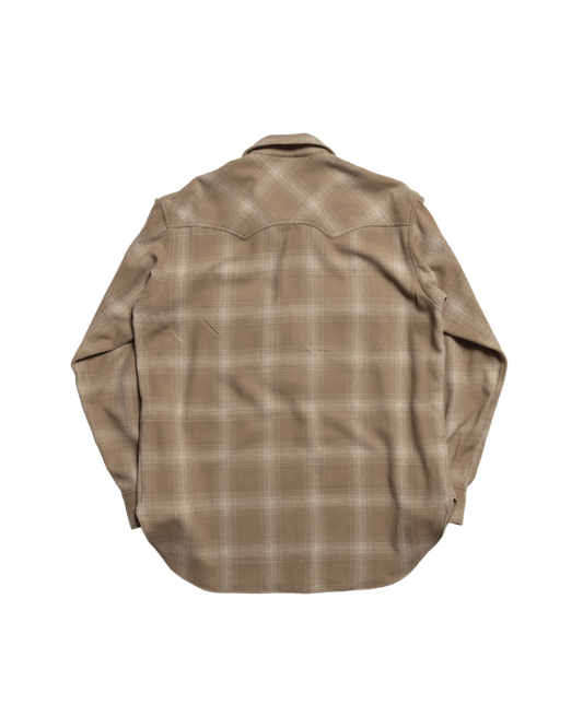 WESTERN PULL OVER SHIRT -WOOL FLANNEL- ※70%OFF