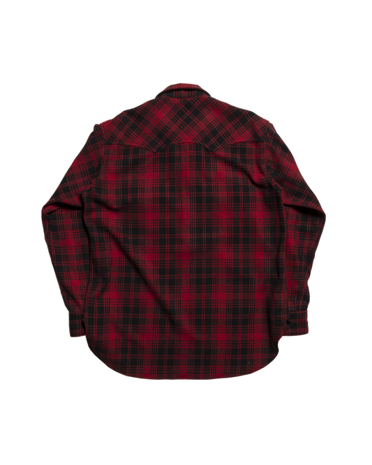 WESTERN PULL OVER SHIRT -WOOL FLANNEL- ※70%OFF