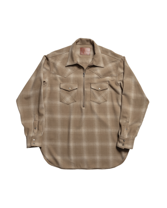 WESTERN PULL OVER SHIRT -WOOL FLANNEL- ※70%OFF