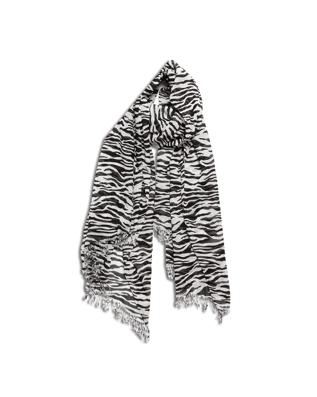 FRINGE STOLE -ZEBRA MODAL- ※80%OFF