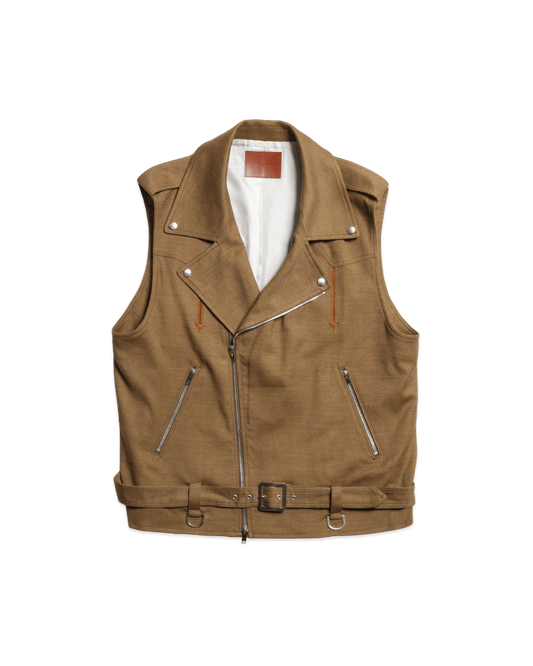 MOTORCYCLE WESTERN N/S JACKET -LATINE COTTON RAYON- ※70%OFF