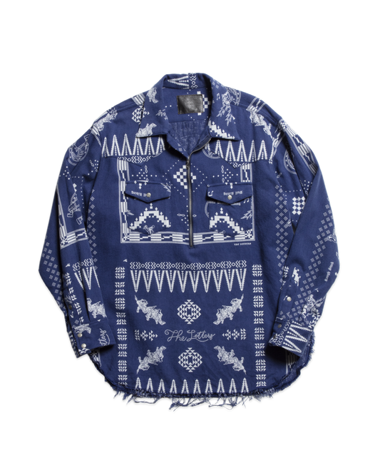 WESTERN PULL OVER SHIRT -BANDANA FLANNEL- ※60%OFF