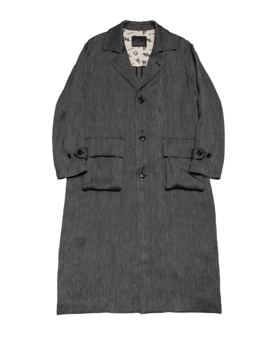 HORSE RIDING COAT -RAYON LINEN HERRINGBONE- ※60%OFF
