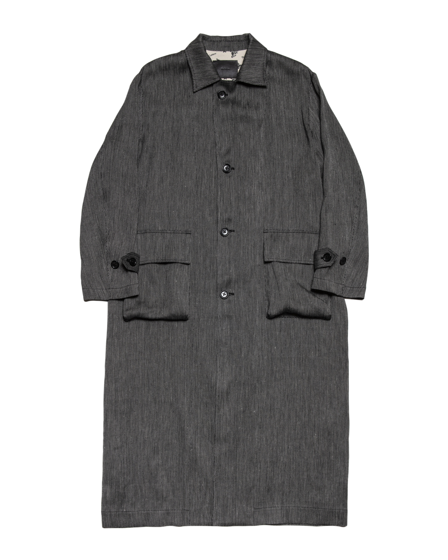 HORSE RIDING COAT -RAYON LINEN HERRINGBONE- ※70%OFF