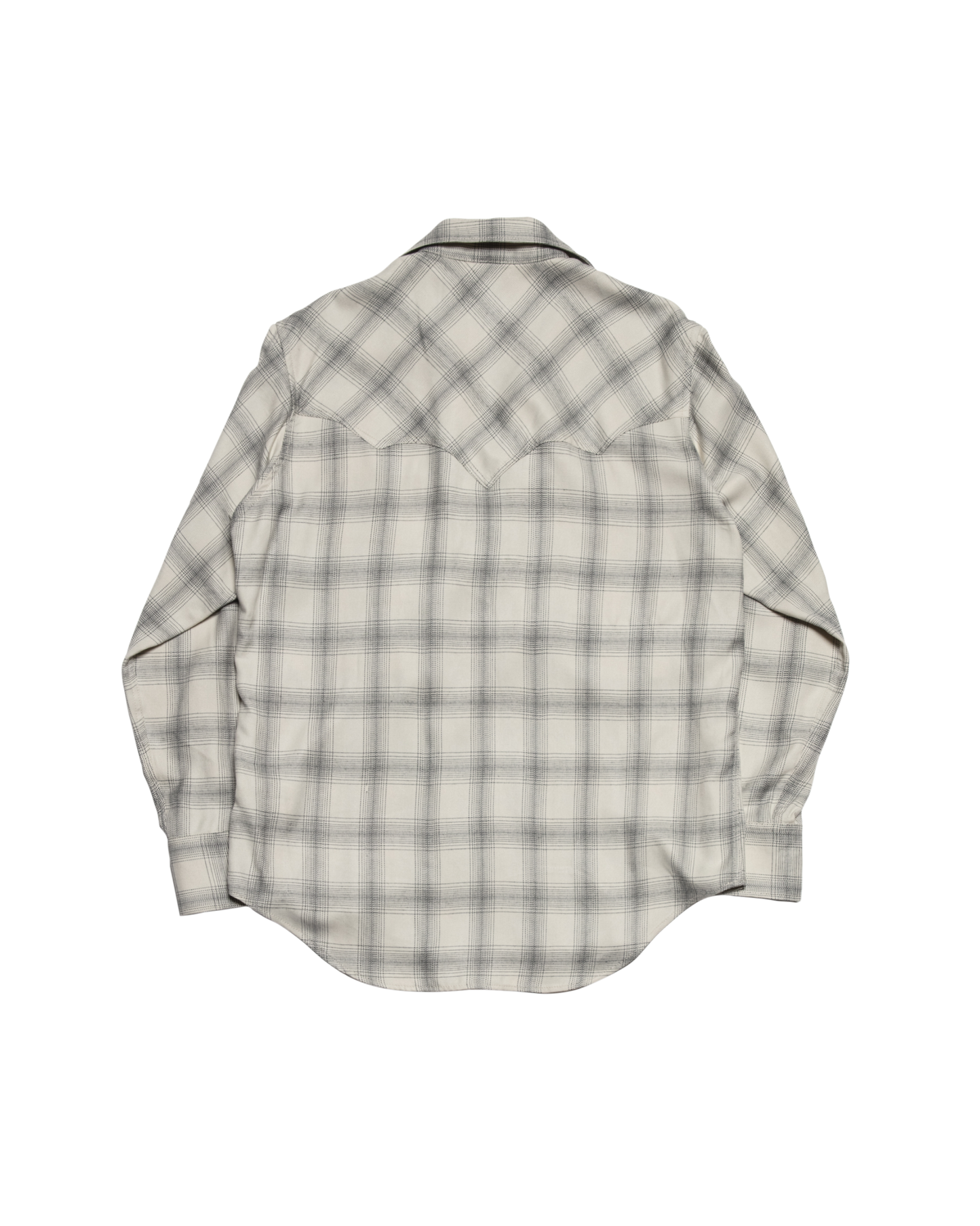 WESTERN PULL OVER SHIRT -RAYON OMBRE CHECK-